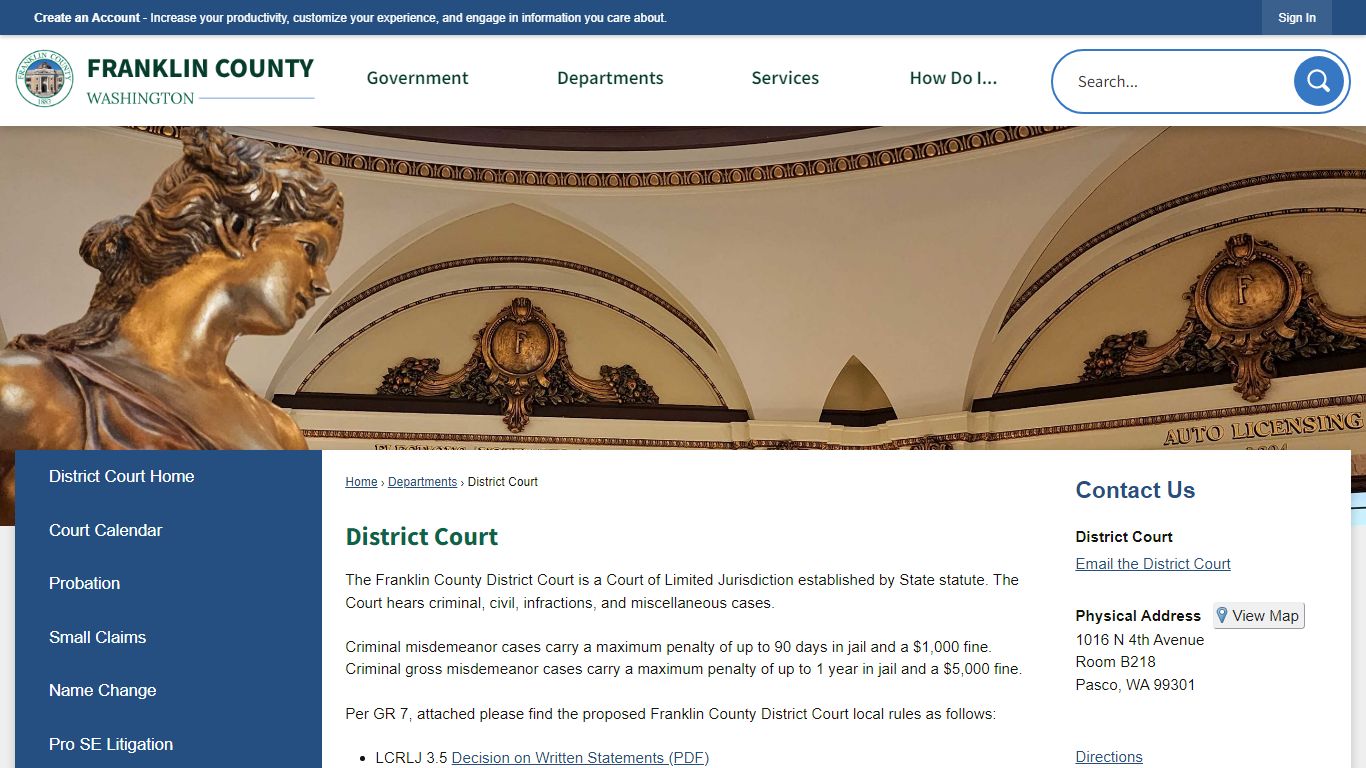 District Court | Franklin County, WA